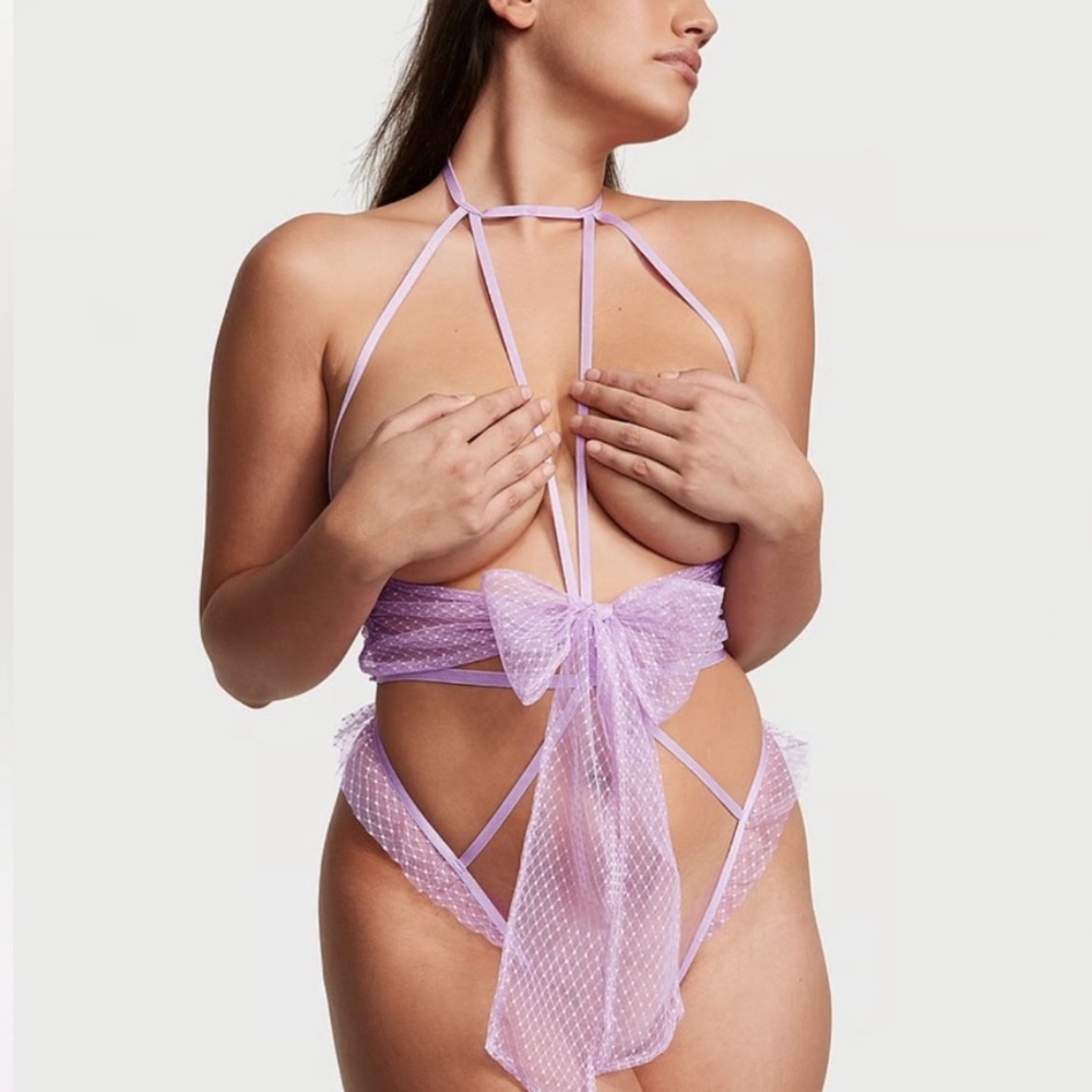 NWT VS Lavender Lace Playsuit